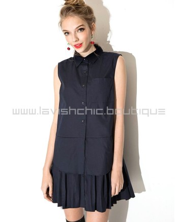 Michelle Layered Shirt Dress